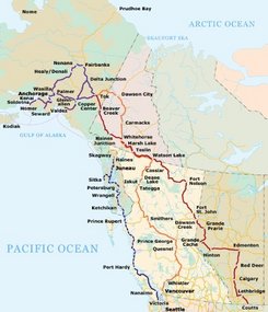 - from Glennallen to Dawson City