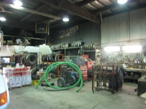 - the repair shop at Eagle Plains
