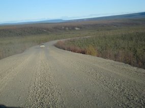 - John leading the way north on the Dempster