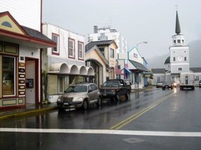 - main street of Sitka