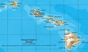 - Honolulu to Hilo, Big Island (bottom right)