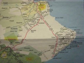 - 130 to end of road, 137 along Puna Coast
