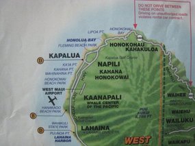 - Honokowai, just north of Lahaina and airport