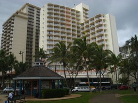 65-- hotels line the street on both sides