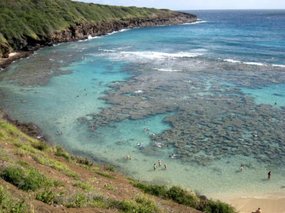 - a beautiufl place to snorkel - Hanauma Bay