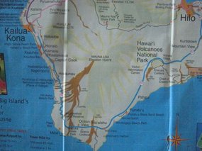 - from Hilo, via South Poiint, to Kailua-Kona