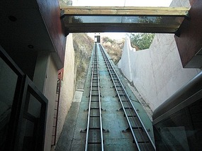 - tracks of the funicular