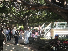 - entry to gazebo