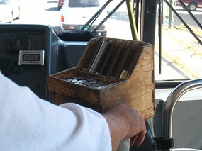- bus driver is very adept in handling change