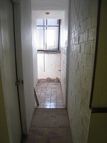 - the elevator shaft under construction