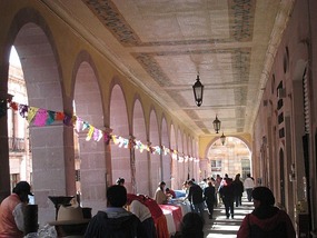 - the colonnades along main street