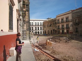 - the entire plaza is being redone