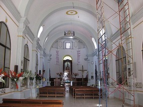 - inside of church