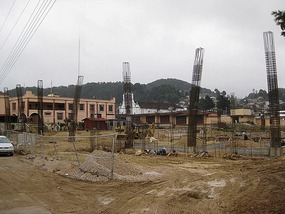 - new market hall being built