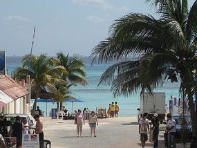 - Cozumel on the horizon