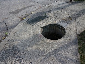 - the missing manhole covers