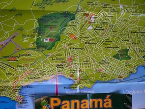 - Terminal and Albrook Mall on west side of map