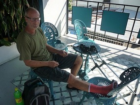 - Martin - German tourist resting his broken foot