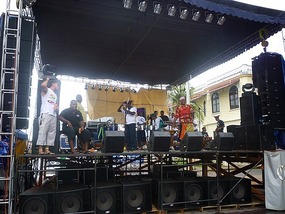 - the stage