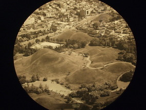 Historical picture of Gyeongju tombs