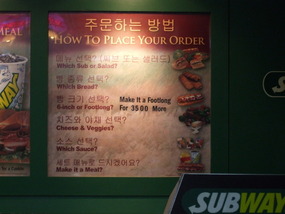 How to order a Subway Sandwich