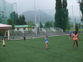 Playing Frisbee with Kids