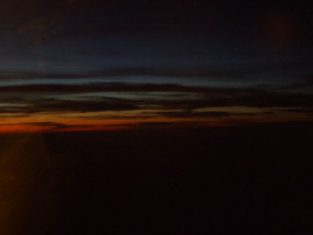 Sunset over Night Sky