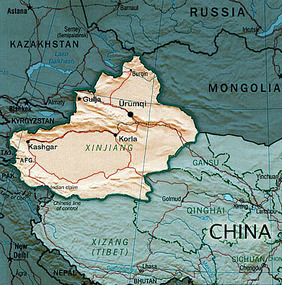Map of Xinjiang