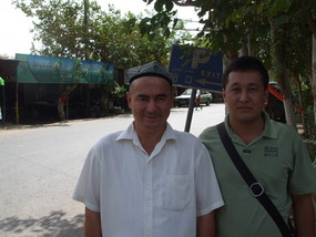 Driver Timur and Turpan Guide Mohammad 