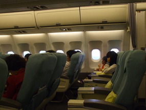 Sitting in Business Class