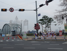 Bridge and Folk Dancers