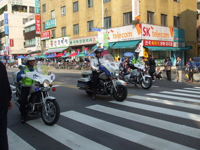 Police Clear Parade Route