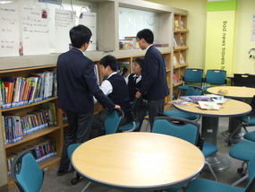 They had to clean the bookshelves