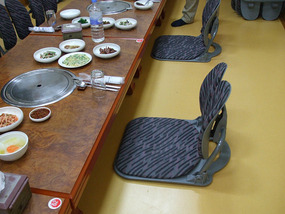 Floor Chairs in Restaurant