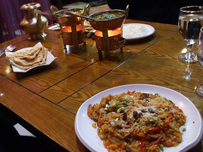 Dinner at Maya's Indian Restaurant
