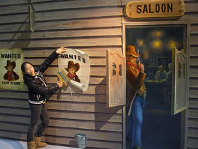 Painting Up a Wild West Poster