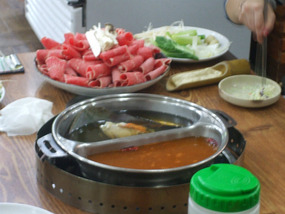 Meat Platter and Pot