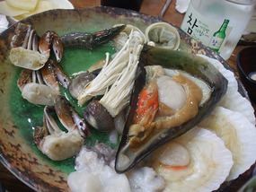 Seafood Platter and Giant Clams