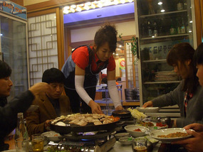 Server Brings More Dishes
