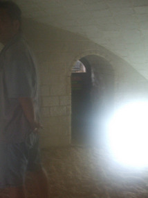 Inside Steamy Sauna