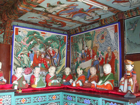 Corner Art and Painted Figures