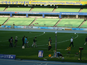 Judging Officials Enter Field