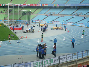 Athletes Take Position