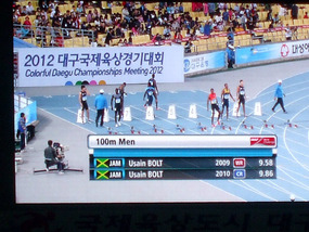 Racing Against Usain Bolt Record