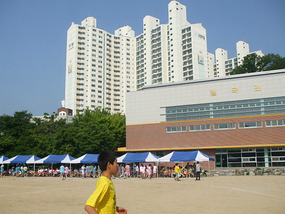 Class Tents in School Field
