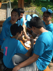 Students Eating Snacks