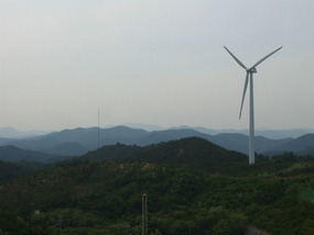 Windtower and Mountains
