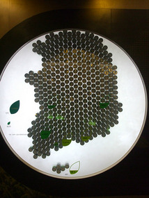 Green Tea Can Map of Korea