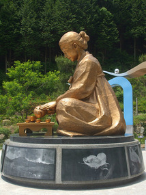 Statue Making Tea