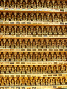 Rows of Gold Buddhas